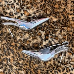 PrettyLittleThing, US 5, Silver Heels (SOLD OUT ONLINE)